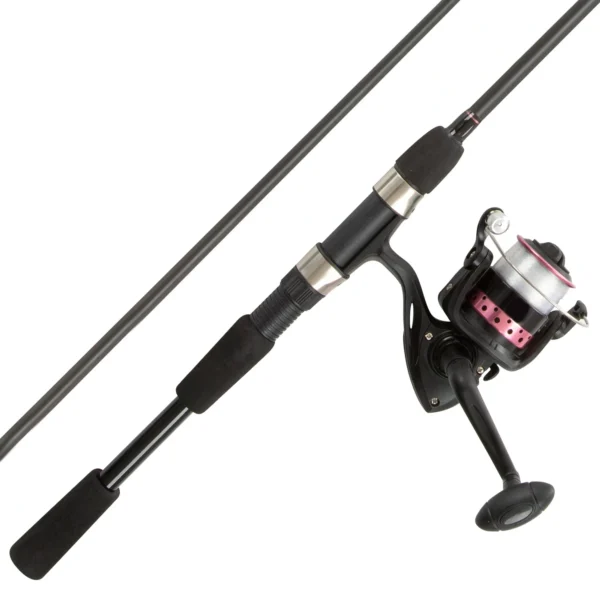 Spinning Rod & Reel Combo Fishing Equipment, 6' 6" - Pink
