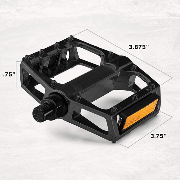 Adult Mountain Bike Pedals, 1/2" and 9/16" Adapters - Image 2