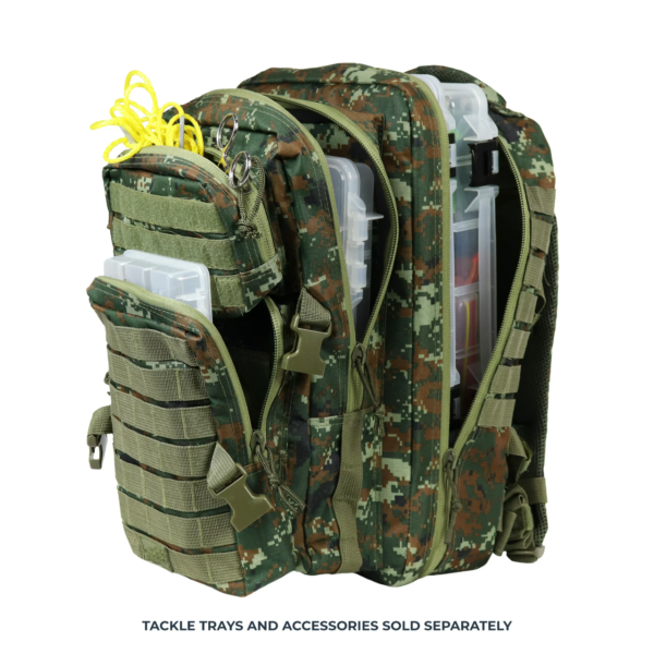 Fishing Backpack Tackle And Rod Storage - Color Camo
