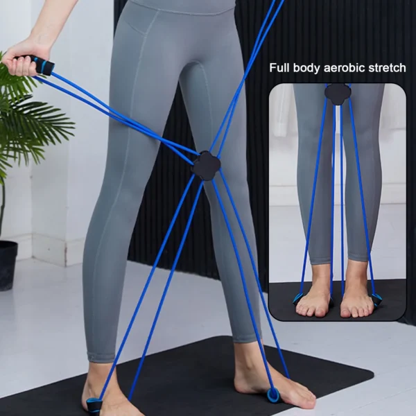 Pilates Resistance Band With 4 Loop Grips - Image 3