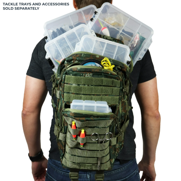 Fishing Backpack Tackle And Rod Storage - Color Camo - Image 2
